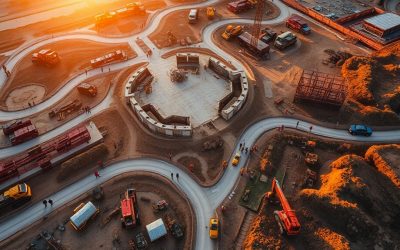 Góc nhìn từ trên cao: kết hợp drone và time lapse trong thi công